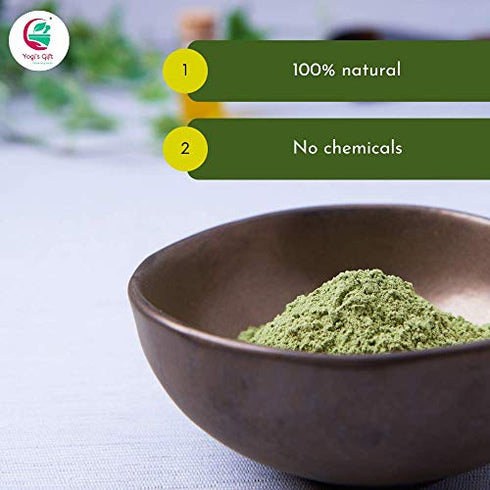 Yogi's Gift Sidr Leaf Powder | Organically grown 10 Oz (283 g) | Natural Herbal Hair Cleanser & Conditioner | Rejunivates Hair follicles | Hair Care Powder